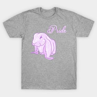 Seven Deadly Rabbits Series - Pride (text) T-Shirt